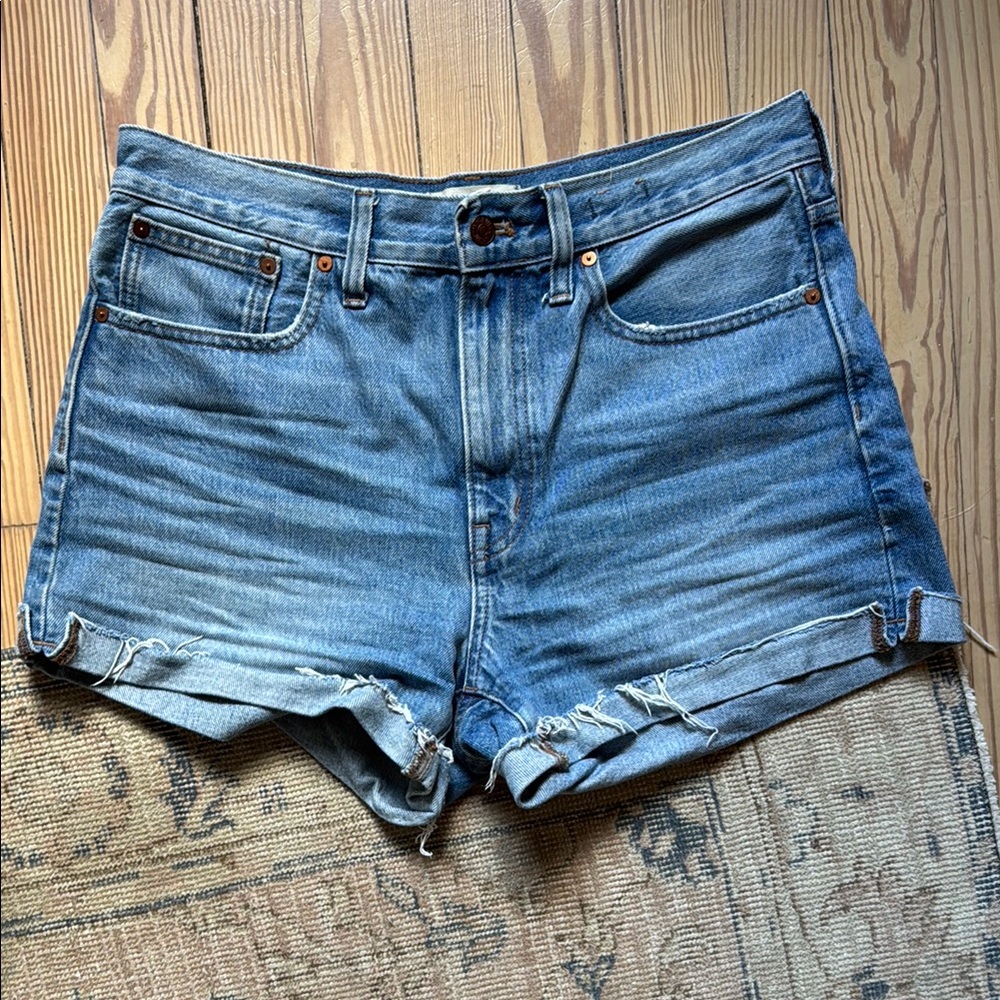 Madewell Relaxed Mid length Denim Shorts 28